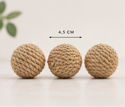 Jute Spielbälle – 3er Set