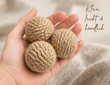 Jute Spielbälle – 3er Set