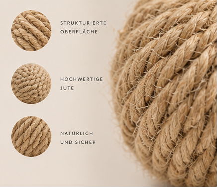 Jute Spielbälle – 3er Set